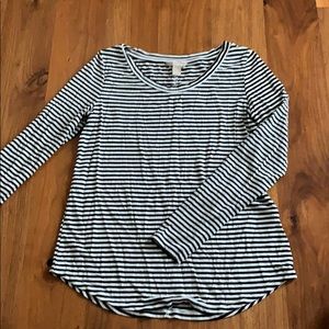 Striped banana republic long sleeve